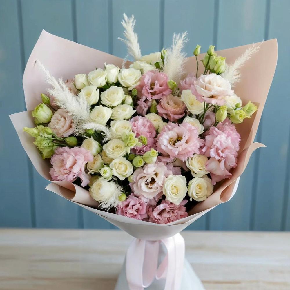 Букет цветов из: Альстромерии и Розы в Ступино