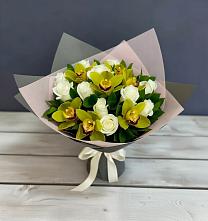 Букет цветов из:  Орхидеи и Розы в Ступино