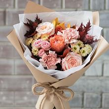 Букет цветов из:  Гвоздики, Хризантемы и Розы в Ступино