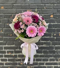 Букет цветов из:  Герберы и Хризантемы в Ступино