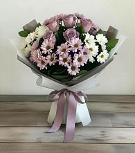 Букет цветов из:  Хризантемы и Розы в Ступино