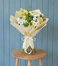 Букет цветов из:  Хризантемы и Розы в Ступино