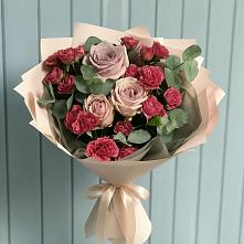 Букет цветов из:  Гвоздики и Розы #REPLACE_PRED# Ступино