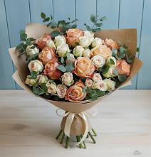 Букет цветов из:  Альстромерии и Розы #REPLACE_PRED# Ступино